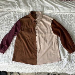 Colorful Button up Top